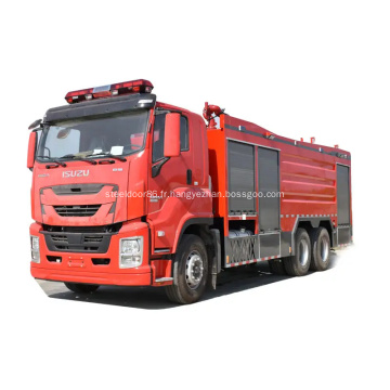 Isuzu giga 6x4 camion de pompiers en mousse à eau
